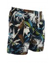 Short Floral Estampado Calção elastano P M G Gg Verão Preto branco